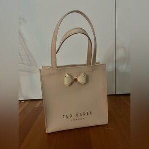 Ted Baker Beige Tote with Bow Accent